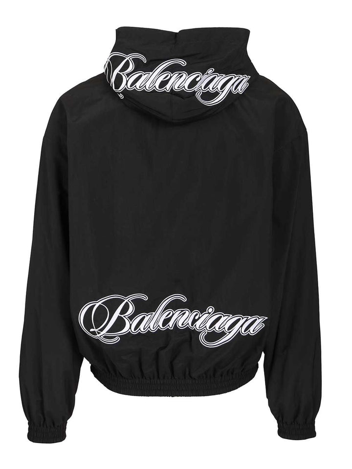 Balenciaga Cursive Reversible Tracksuit Jacket Sweatshirts - Black | b1083bdff4a7a77d2928c87622201f5a28bec99d