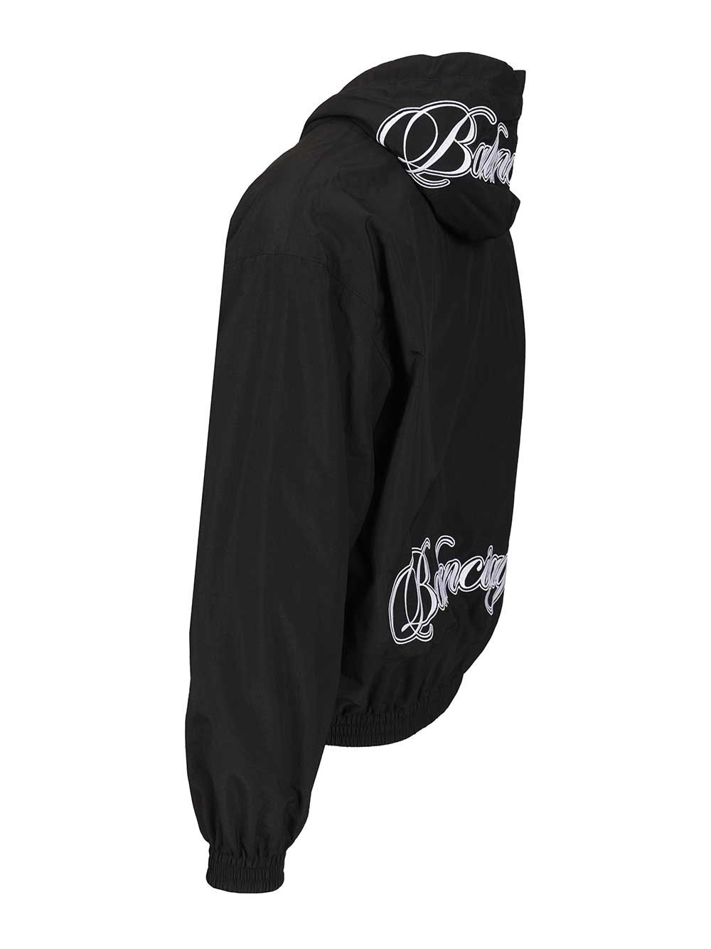 Balenciaga Cursive Reversible Tracksuit Jacket Sweatshirts - Black | 7546b10ccd92f794aa878cc372dd958663bd09bc