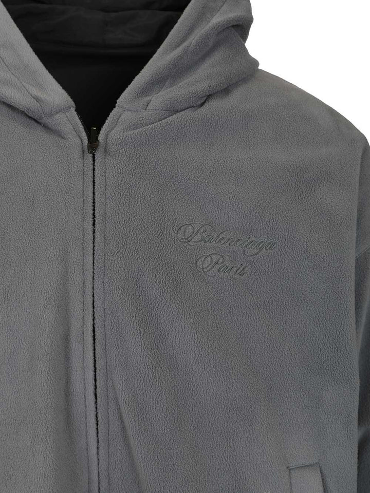 Balenciaga Cursive Reversible Tracksuit Jacket Sweatshirts - Black | 3b65381093311bc393770382c2da4cd0457c11dd