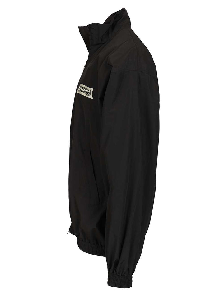 Balenciaga Masking Tape Tracksuit Jacket Jackets - Black | eacfe6a9751c2712c26f53a64a55c4a7953bf401