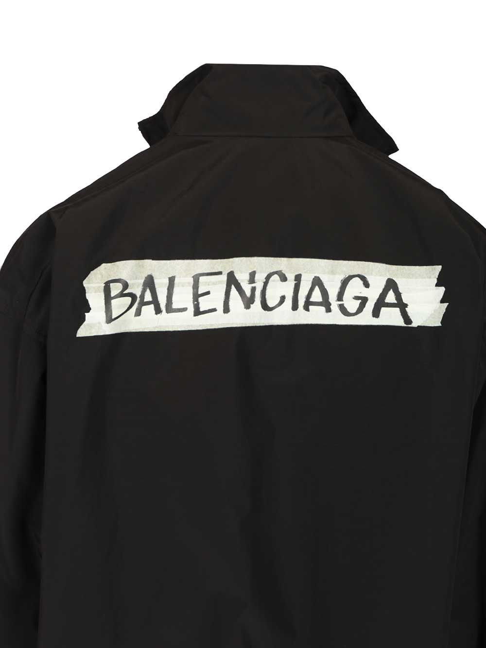 Balenciaga Masking Tape Tracksuit Jacket Jackets - Black | 3c46218ea311012ad2a4a8c97dbea99fcd972196