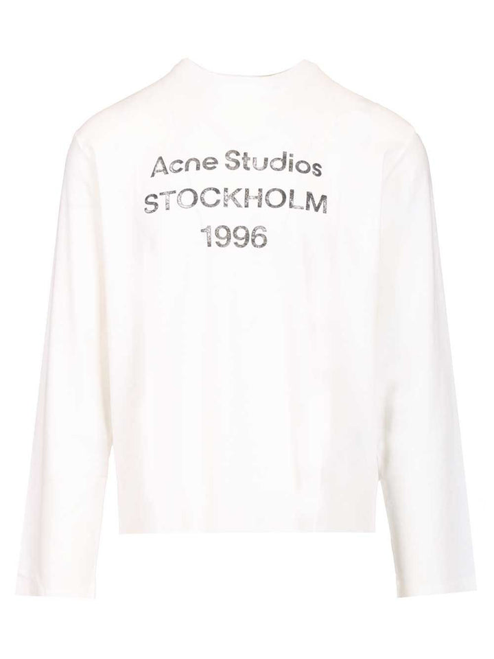 Acne Studios Long-Sleeved T-Shirt - White | 6b979b6e8910ca7dc58beac1b6038d1f2a1fa443