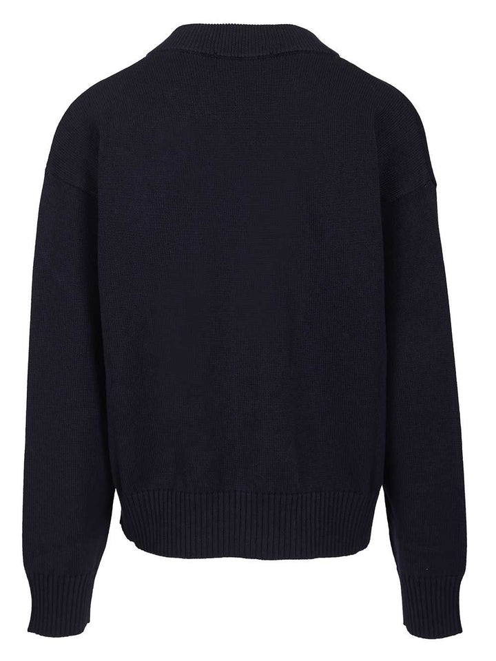 Ami Ami De Coeur Cardigan Knitwear - Blue | 32930b63757a25af7c842531621a5cce63f64f8b