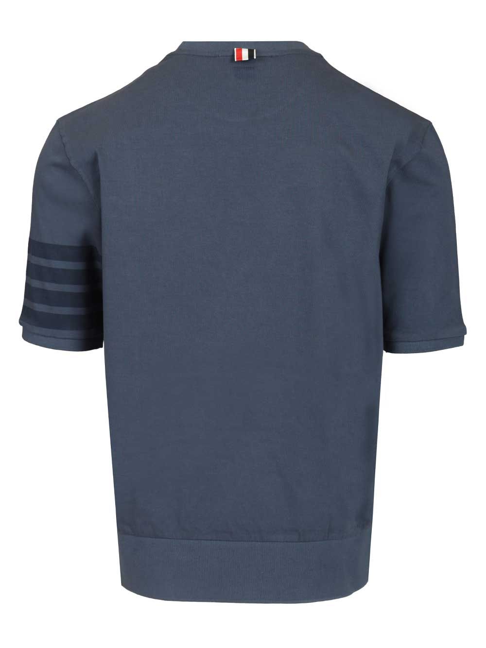 Thom Browne 4 Bar T-Shirt - Blue | dfd4387d7da44ecbd13f3c9012b2fe64b7871df6
