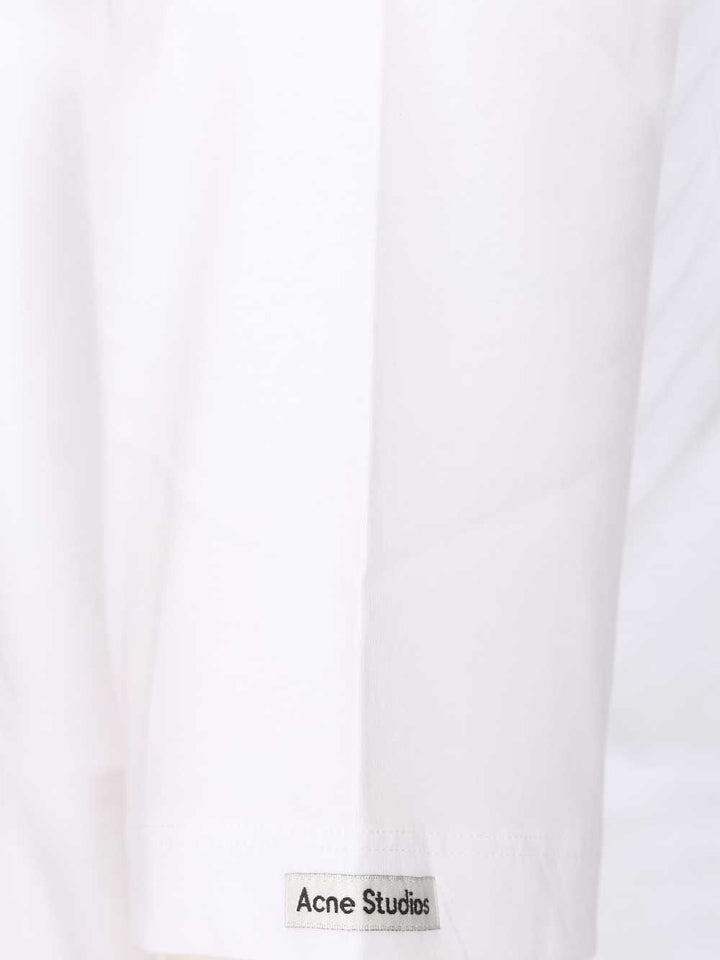 Acne Studios Organic Cotton T-Shirt - White | 72077ed8c3303b34416fbc40554ec71fe5cc7073