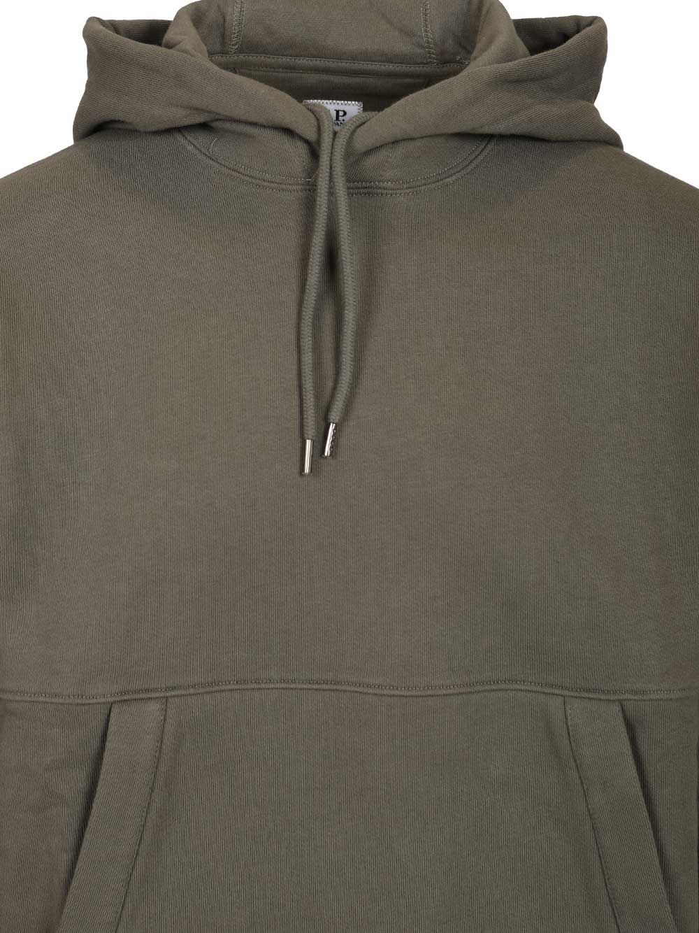 C.P. Company Diagonal Raised Fleece Hooded Lens Sweatshirt Sweatshirts - Grey | 426dc786eab65ba87900713da4b4a8c6cb9dbc21