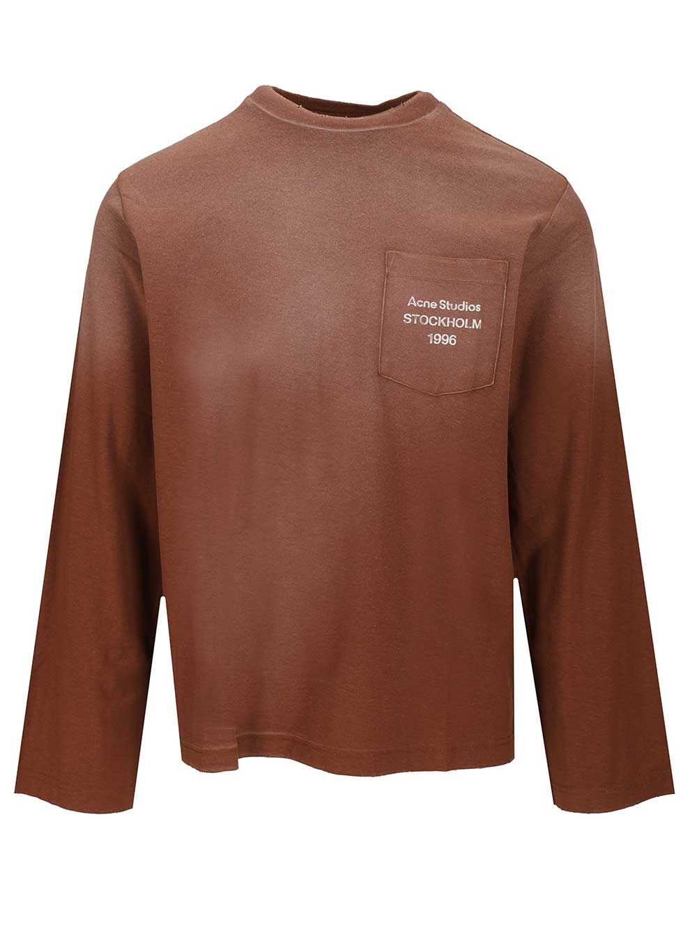 Acne Studios Long-Sleeved T-Shirt - Brown | 11794315551d54f598d041ddba6497a725dc69d5