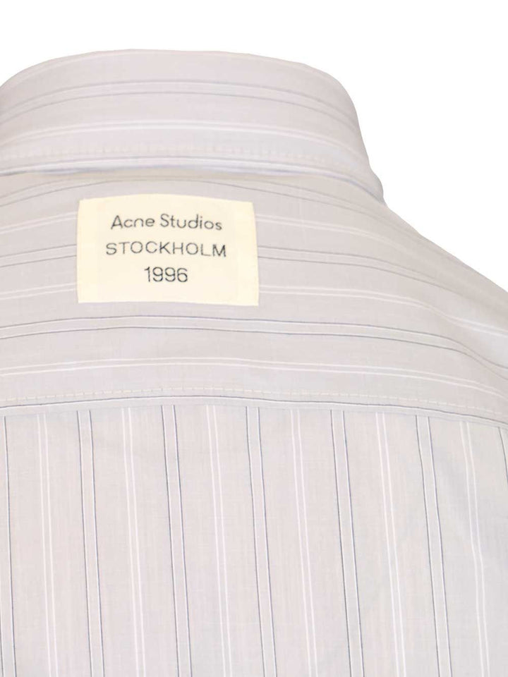 Acne Studios Striped Shirt Shirts - Grey | 9179b90ca06bbfb0b57d0c8576f85b4b7b4dcd57