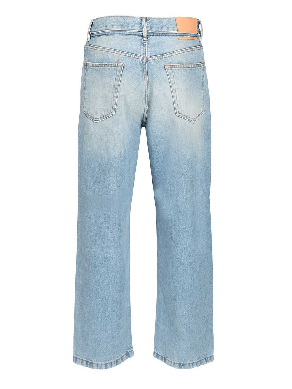 Acne Studios Loose Fit 5-Pocket Denim Jeans - Blue | 419fb6e7c8908ab821ccfccfef26796b030fa387