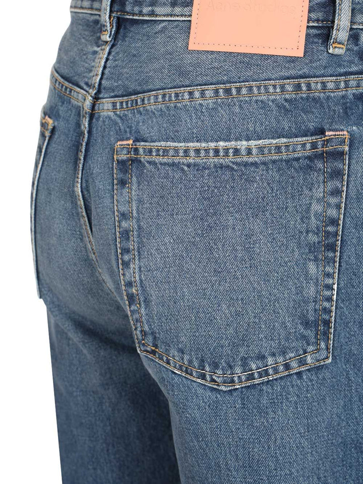 Acne Studios Five-Pocket Organic Cotton Jeans - Blue | a2adaf977fb67a895dfdd671c5a07868370a4ac7