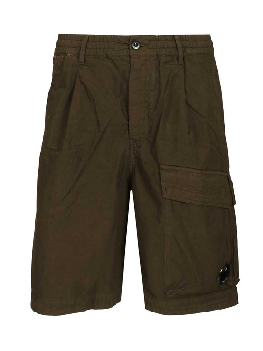 Micro-Reps Boxy Lens Shorts Trousers Green