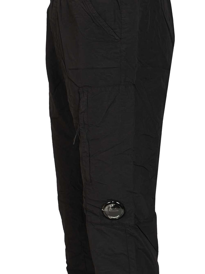C.P. Company Flatt Nylon Regular Cargo Pants Trousers - Black | e0ad4d30f2bf143305a2bffb426b8bdcbd7fe5a1