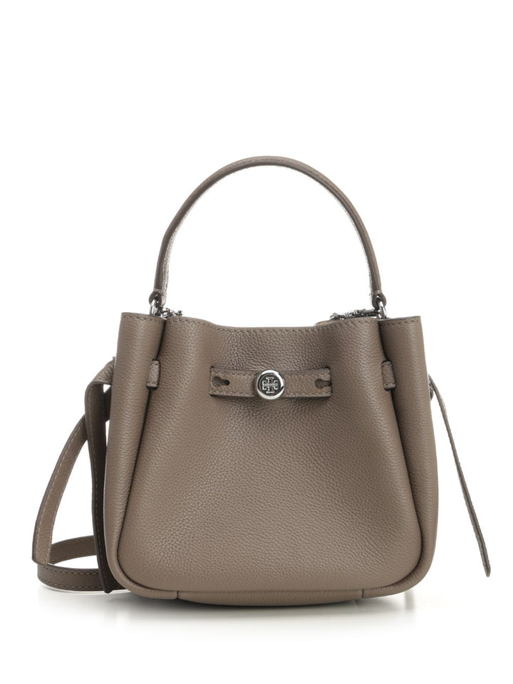 Tory Burch Romy Mini Bucket Bag Handbags - Brown | 7dfba5180c3d1e874a9e30caea4730ae62a3cc03
