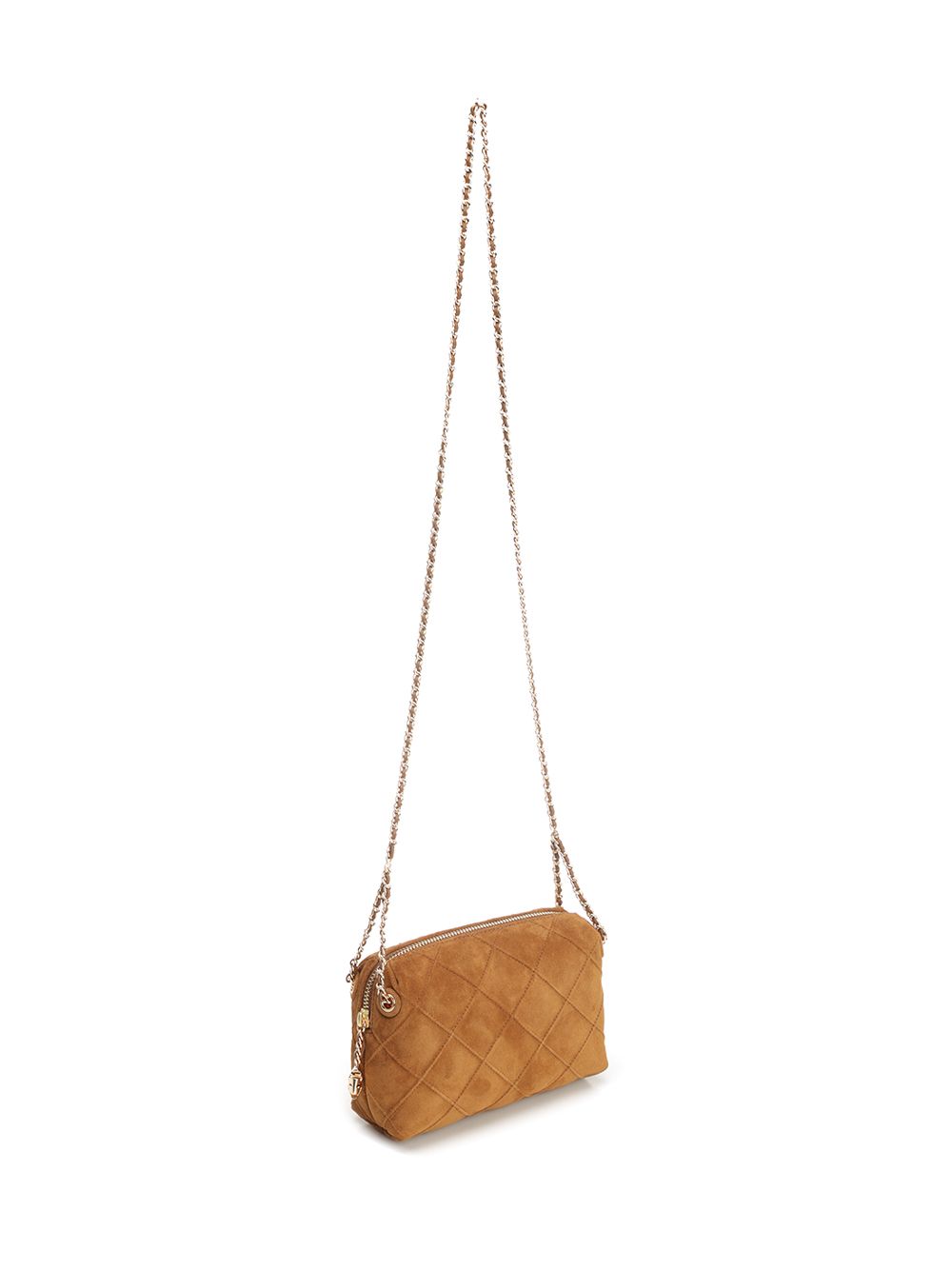 Tory Burch Fleming Suede Soft Crossbody Bag Crossbody Bags - Brown | d68c2b06a3198ae9ed89ded606d31a5bb788b105