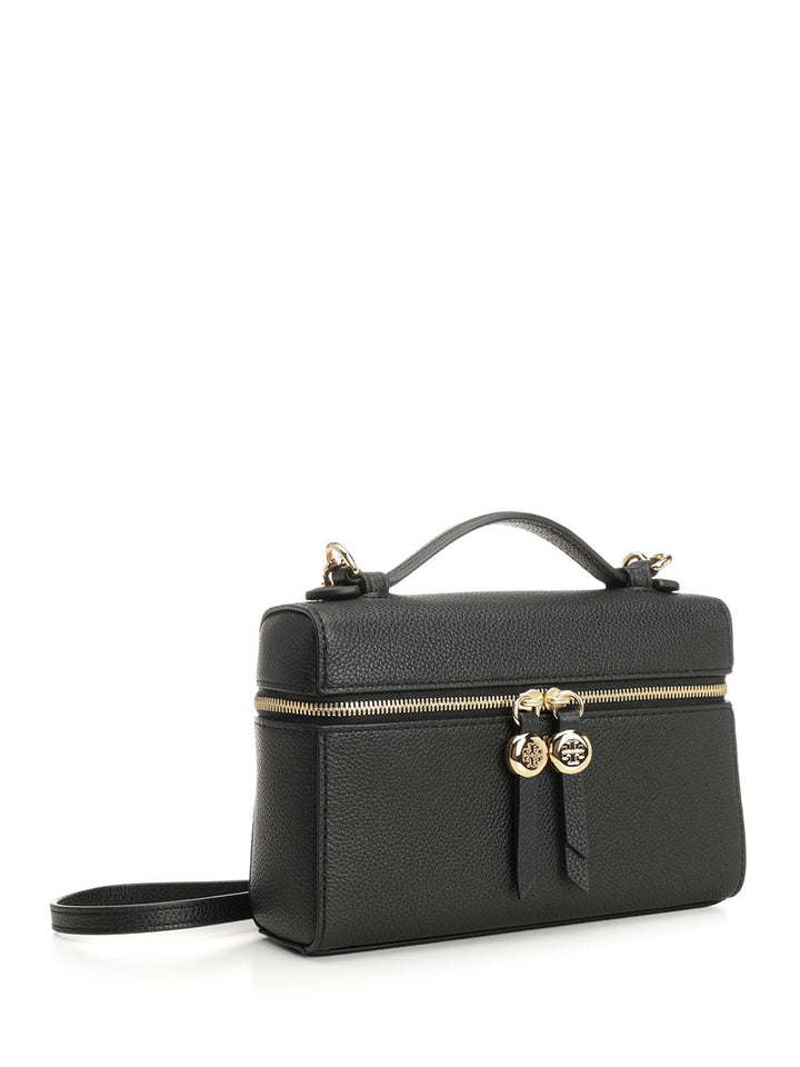 Tory Burch Romy Slim Top Handle Handbags - Black | 8050fe612edc38570677942bdcac798436e7934e