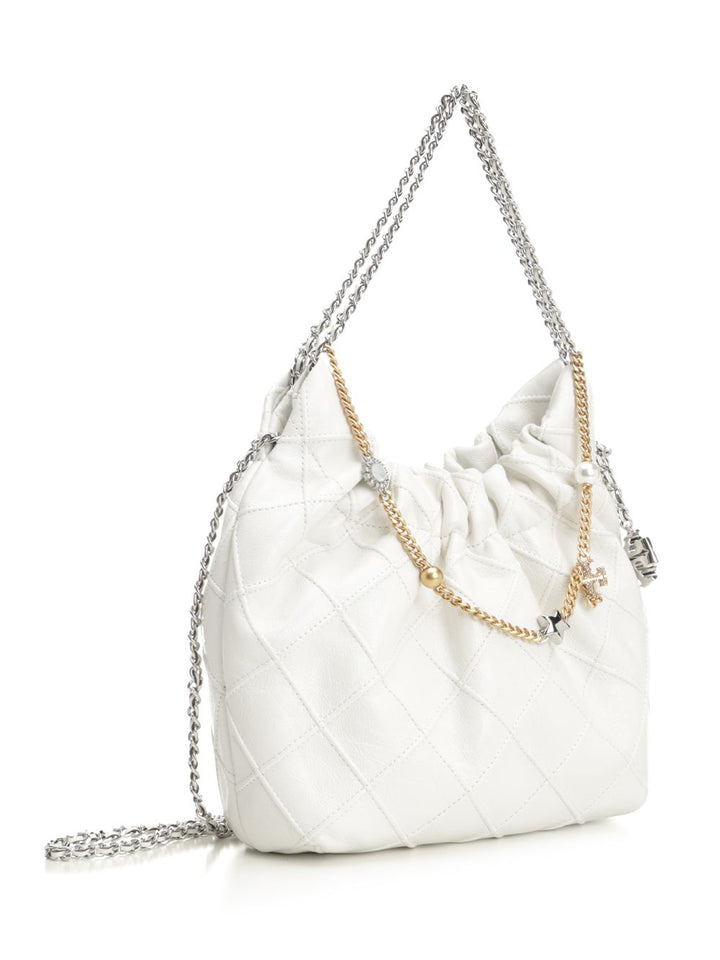 Tory Burch Mini Fleming Bag Shoulder Bags - White | 3a962884e94678bfbffddb8ad0edfa5dc2c1833a