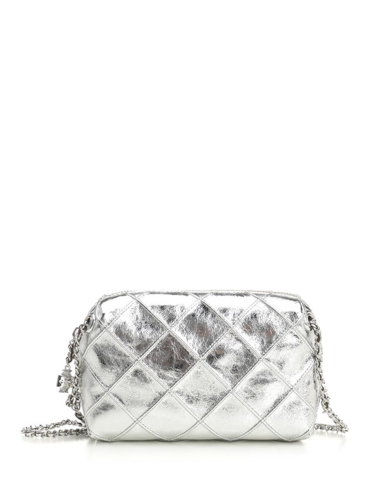 Fleming Metallic Soft Crossbody Bag Crossbody Bags Silver