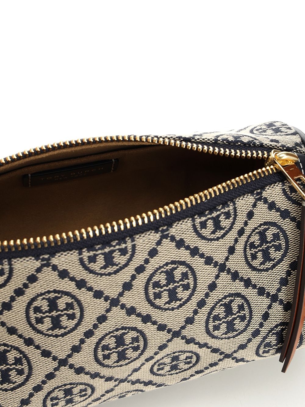 Tory Burch T Monogram Cylinder Bag Shoulder Bags - Blue | 34cea61365e4407e50fa791e443712f2832c19de