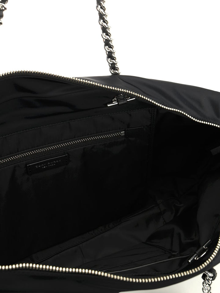 Tory Burch Ella Chain Zip Tote Shoulder Bags - Black | 84540a66ca0520f235c991b96eeae51417af65e5