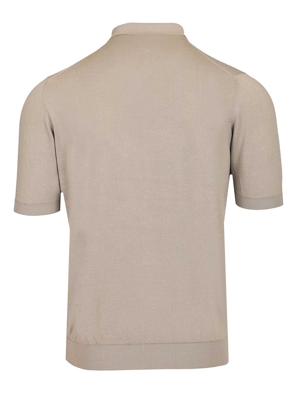 Fedeli Short-Sleeved Polo shirt - Beige | 0c2d427b1863251677b25c7438629be9d7160f1d