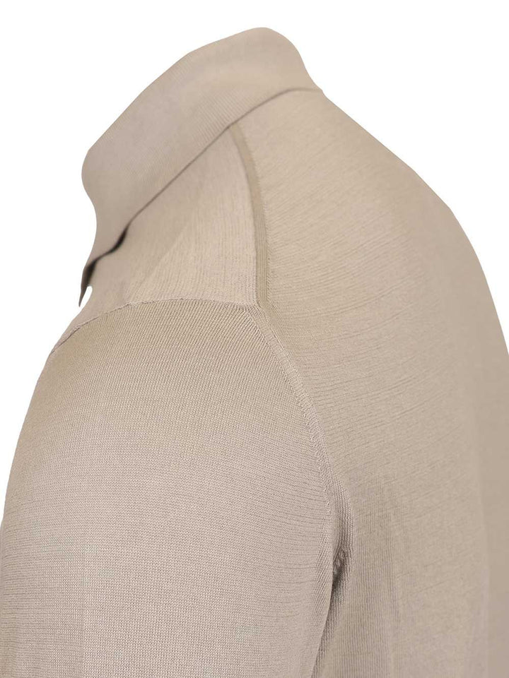 Fedeli Short-Sleeved Polo shirt - Beige | c3cfb9c5707b5ad392cba88a920083dc84278a76