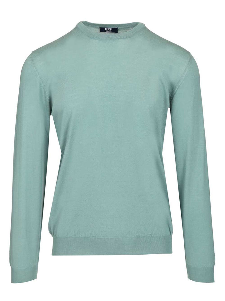 Fedeli Long-Sleeved Sweater Knitwear - Light blue | 846d089a6e17732bfccef368a9d214d64c01a05e