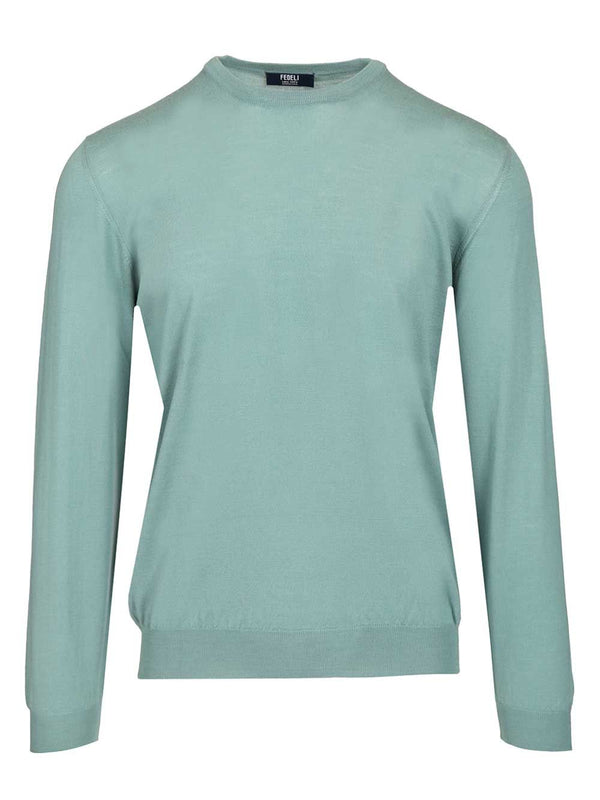 Long-Sleeved Sweater Knitwear Light Blue