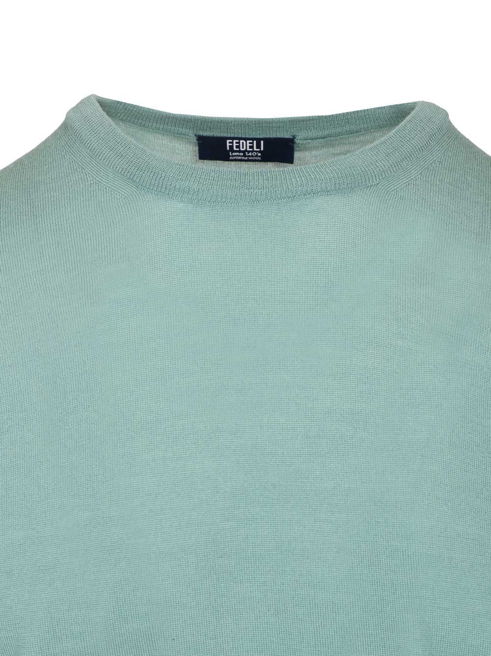Fedeli Long-Sleeved Sweater Knitwear - Light blue | a0d045dca969cd957967bac942e9c99da52f5bff