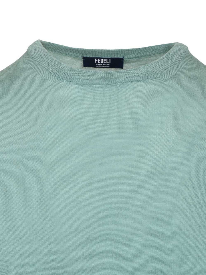Fedeli Long-Sleeved Sweater Knitwear - Light blue | a0d045dca969cd957967bac942e9c99da52f5bff