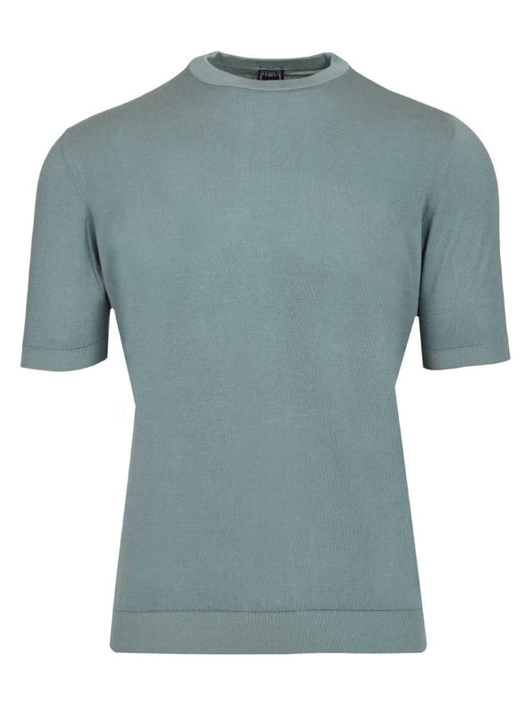 Crew Neck T-Shirt Knitwear Green
