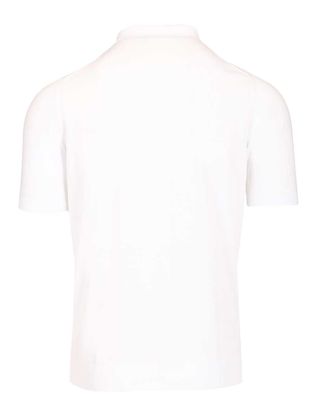 Fedeli Short-Sleeved Polo shirt - White | b380e1cf914a69e9d7f5884b818b8e70713c3751