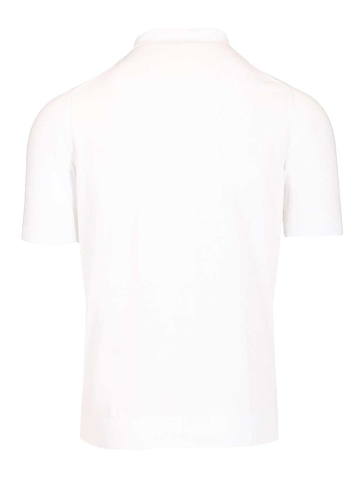 Fedeli Short-Sleeved Polo shirt - White | b380e1cf914a69e9d7f5884b818b8e70713c3751