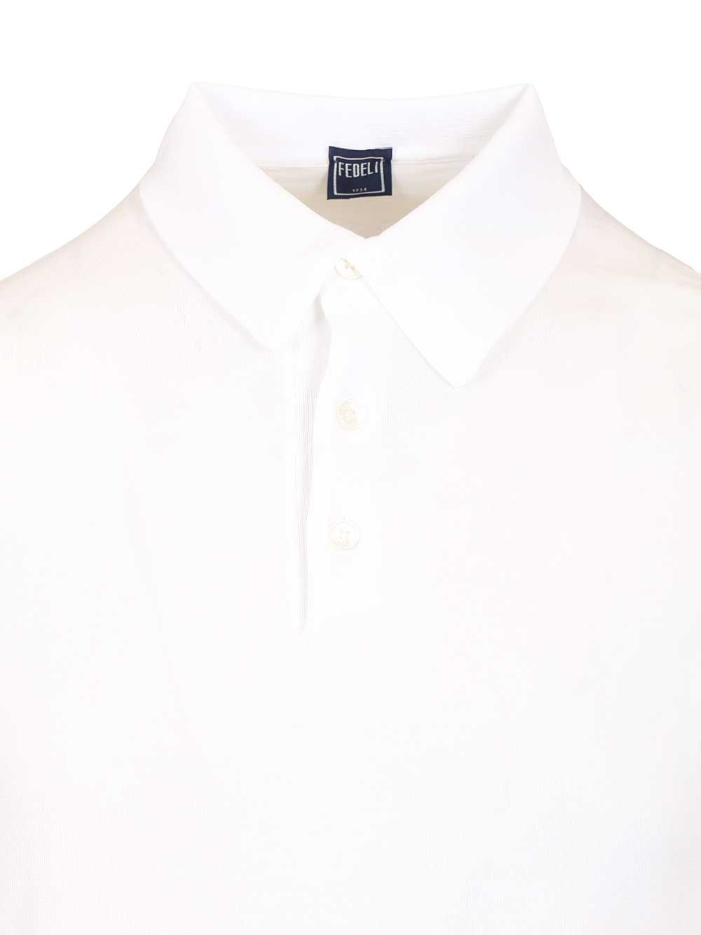 Fedeli Short-Sleeved Polo shirt - White | 9d61230fee6c5aa4dd0dfe311e2ee14fd34b91d1