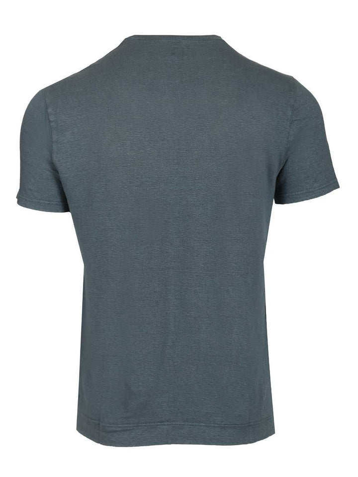 Fedeli Crew Neck T-Shirt - Blue | ae79855a66e96aa4e57f798c7059060da71f8d25