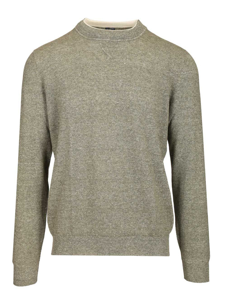Fedeli Long-Sleeved Sweatshirt Knitwear - Green | 102810b39e018ddaabc3220e46ce666cfd4c2890