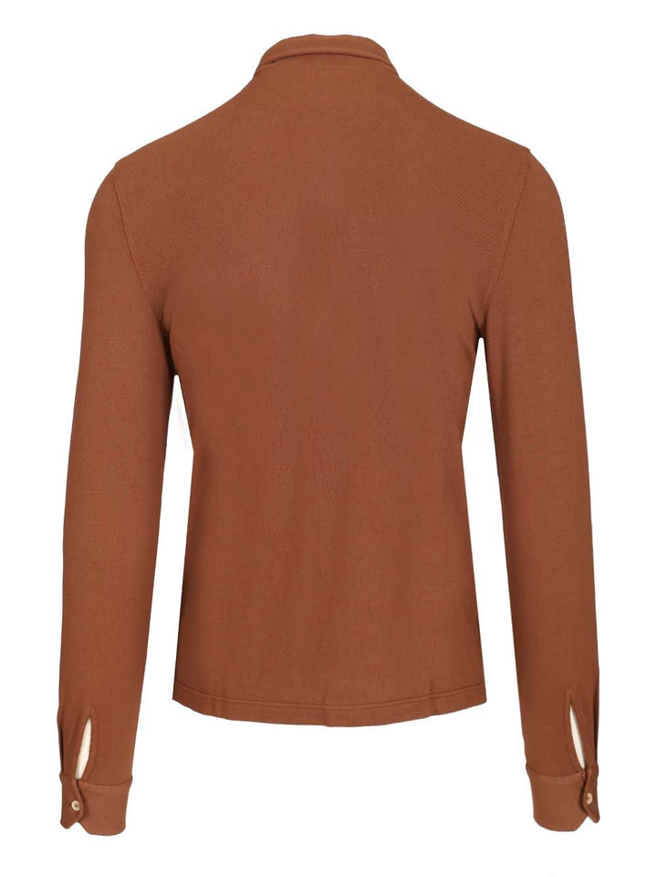 Fedeli Long-Sleeved Shirt Shirts - Brown | 1104b76e95b66f0f0997c9b994580a48791b3728