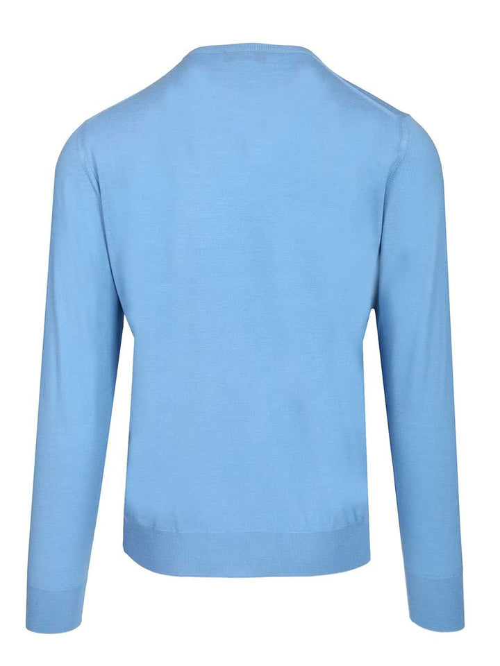 Fedeli Long-Sleeved Sweater Knitwear - Light blue | 8b8a999ed2e2242444368fd63832c3771085501a