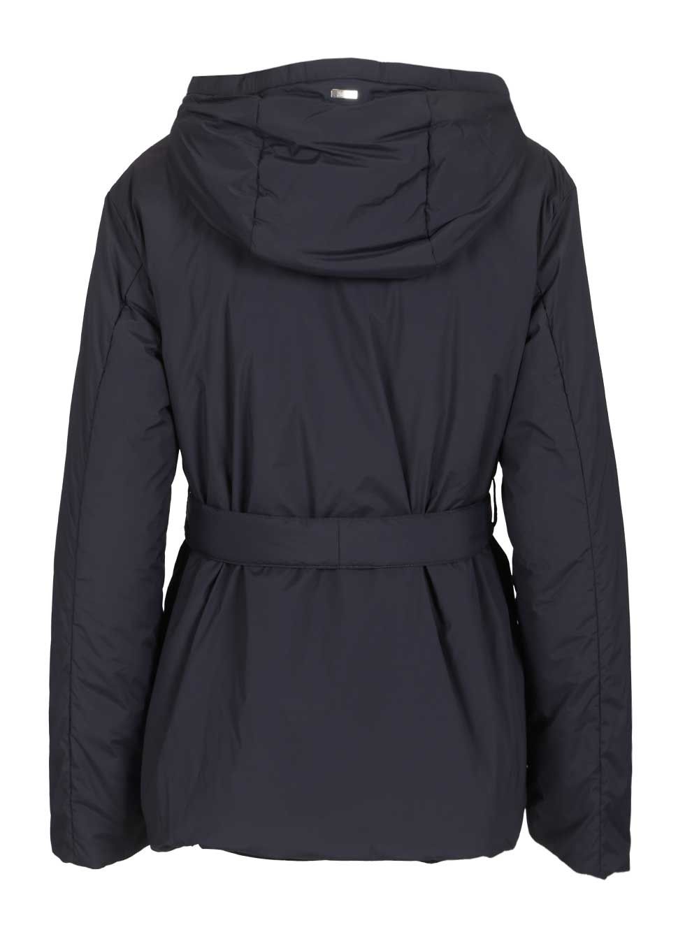Herno Nylon Hooded Jacket Coats - Blue | 73c2a743123a74e7c7aed96cc7ea8c6fc336783b