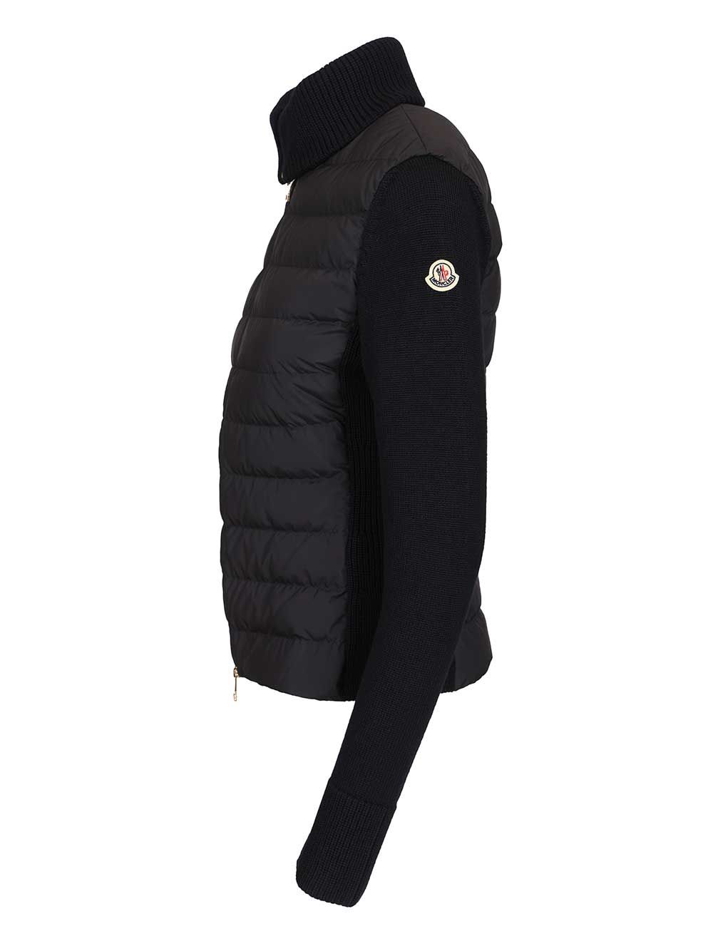 Moncler Padded Cardigan Knitwear - Blue | 9dfa62cf4e6d3cdeaf9504f1b13ee345fda88cc5