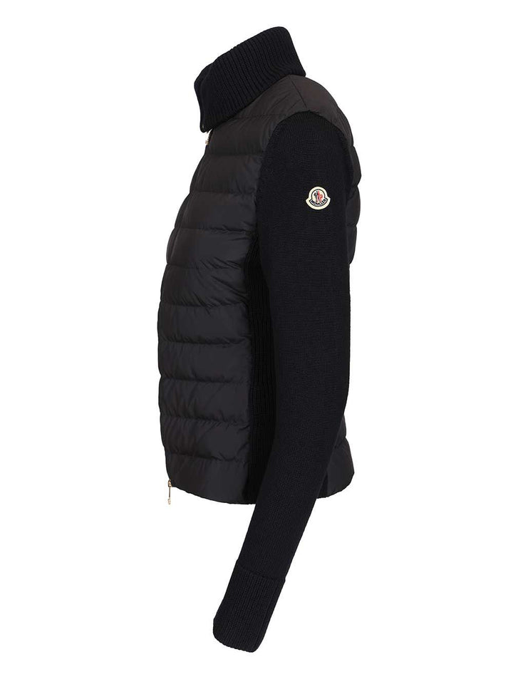 Moncler Padded Cardigan Knitwear - Blue | 9dfa62cf4e6d3cdeaf9504f1b13ee345fda88cc5