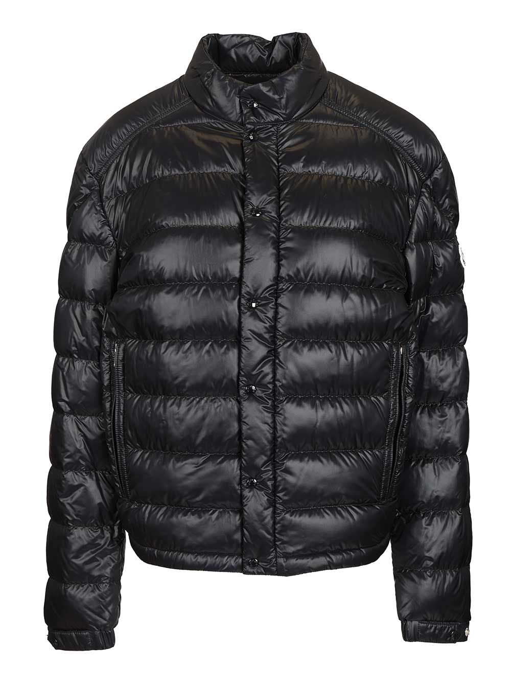 Moncler Selves Short Down Jacket Coats - Blue | d5096b0d2f188191031f1744833e2ee1e2b0cb17