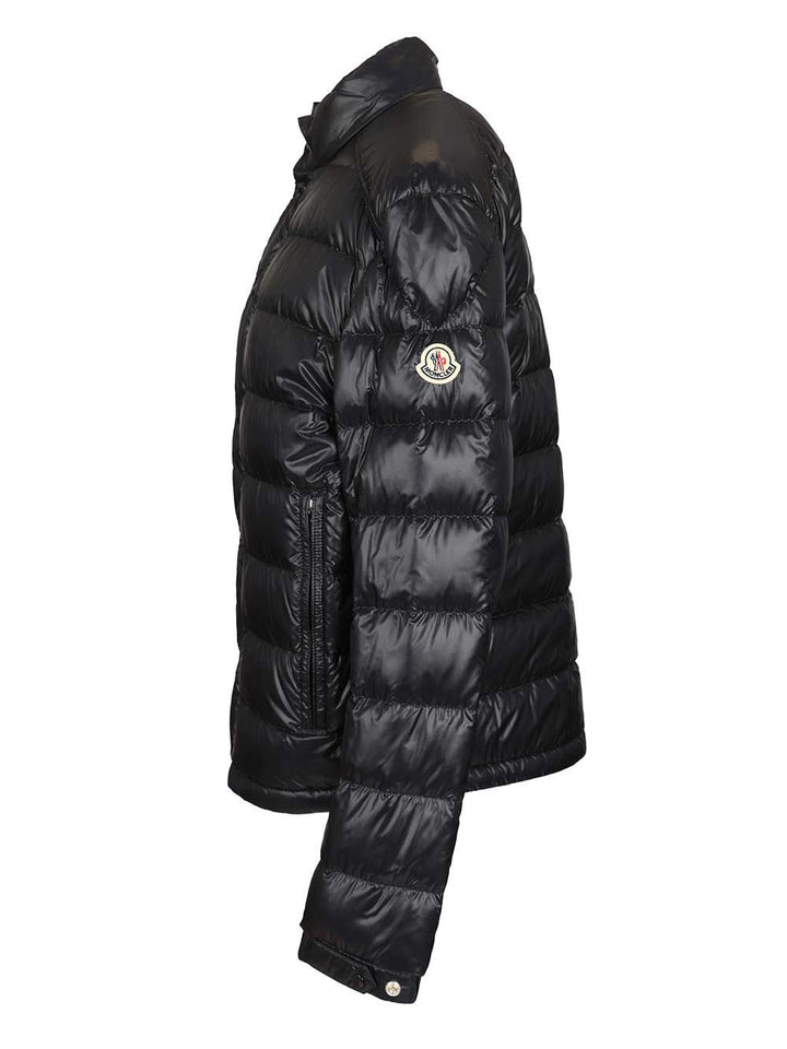 Moncler Selves Short Down Jacket Coats - Blue | c0e281708febee09c3c13c69813cf270c60e63e1