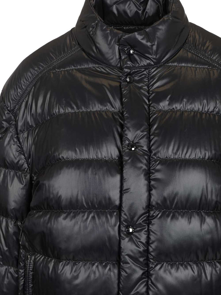 Moncler Selves Short Down Jacket Coats - Blue | c80ff5e2d25d6408c01ab2f4a31391edd795df63