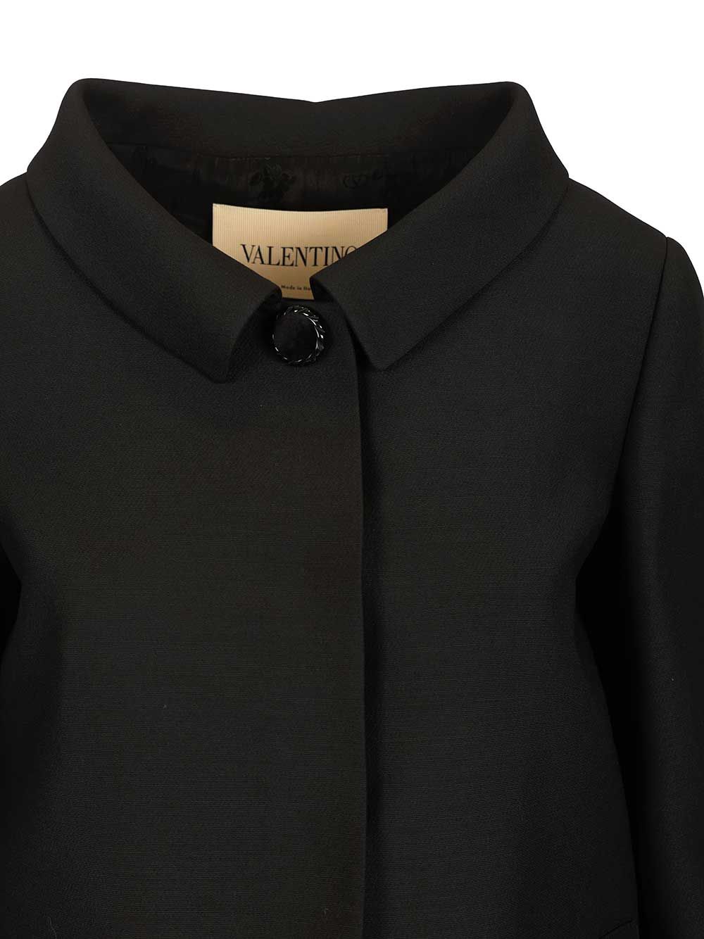 Valentino Garavani Crepe Jacket Jackets - Black | 0f017ec90c617d88404b92faddf70a0837c1fa3c