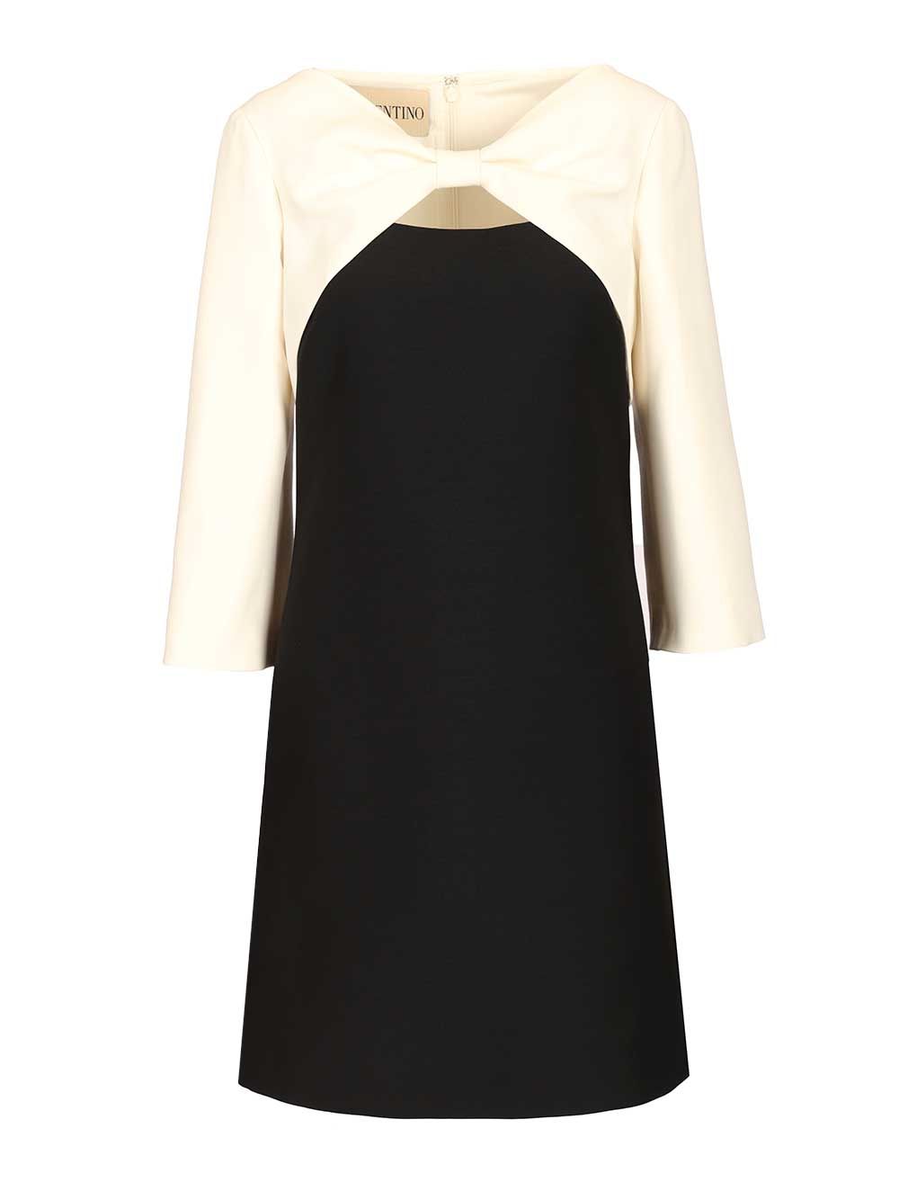 Valentino Garavani Mini Cut-Out Crepe Dress Dresses - Black | 306cb97a82f43625a3ef2a09248ebc2a54185a2e