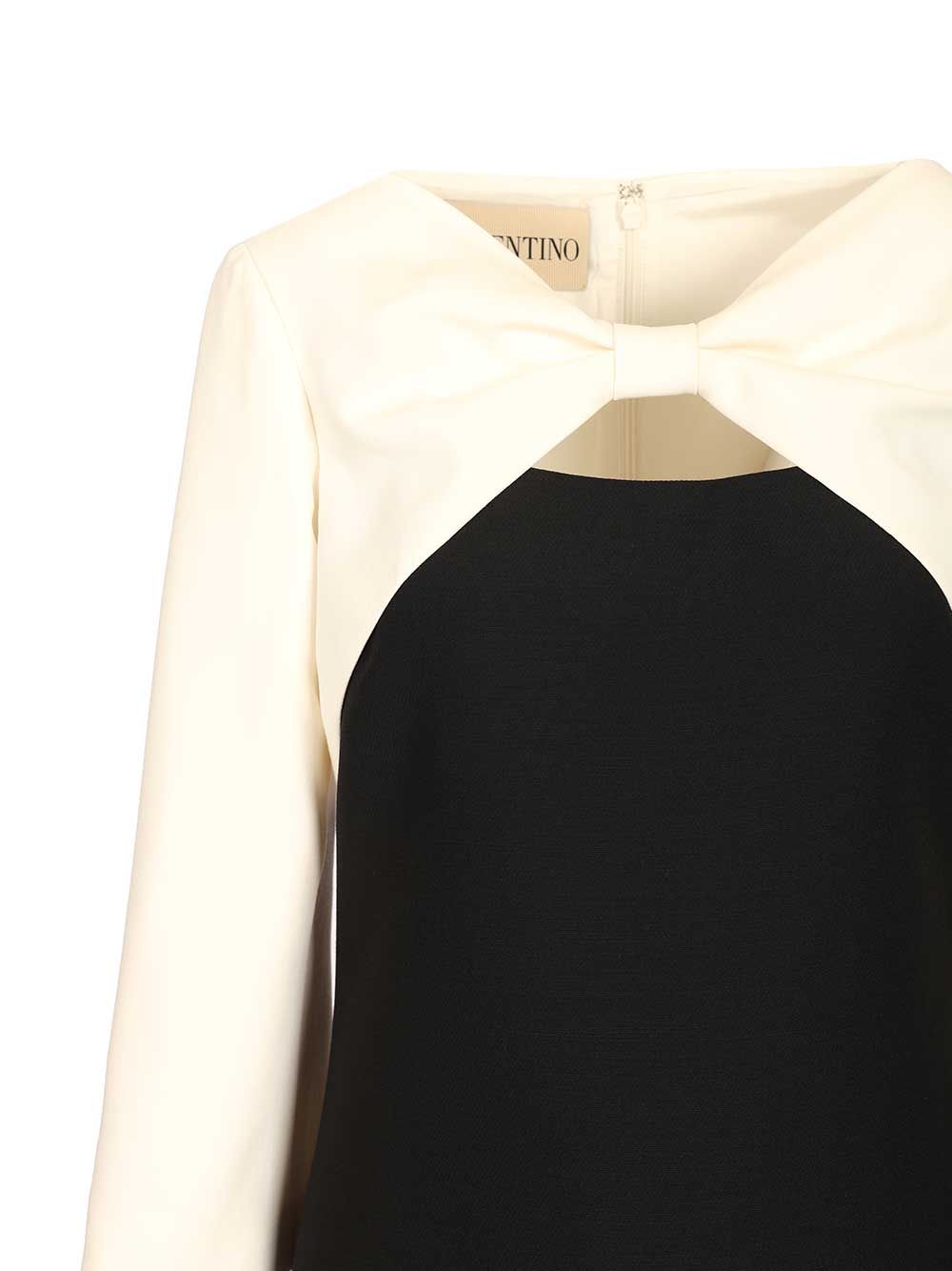 Valentino Garavani Mini Cut-Out Crepe Dress Dresses - Black | 9e84cc877a25d3bab0d9728c10c547628166b513
