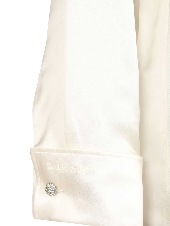 Balenciaga Wrap Shirt Shirts - White | 0a32d0688ae16d87aaa4967d1a0242fd0807a9c3