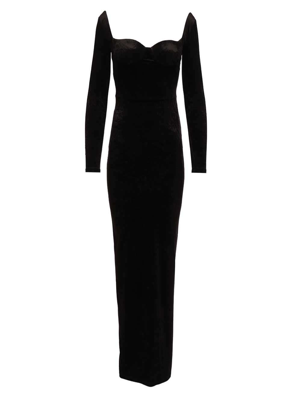 Balenciaga Off-The-Shoulder Maxi Dress Dresses - Black | 6dd15930456ef9757dfdc684aca37f3d41a427f5