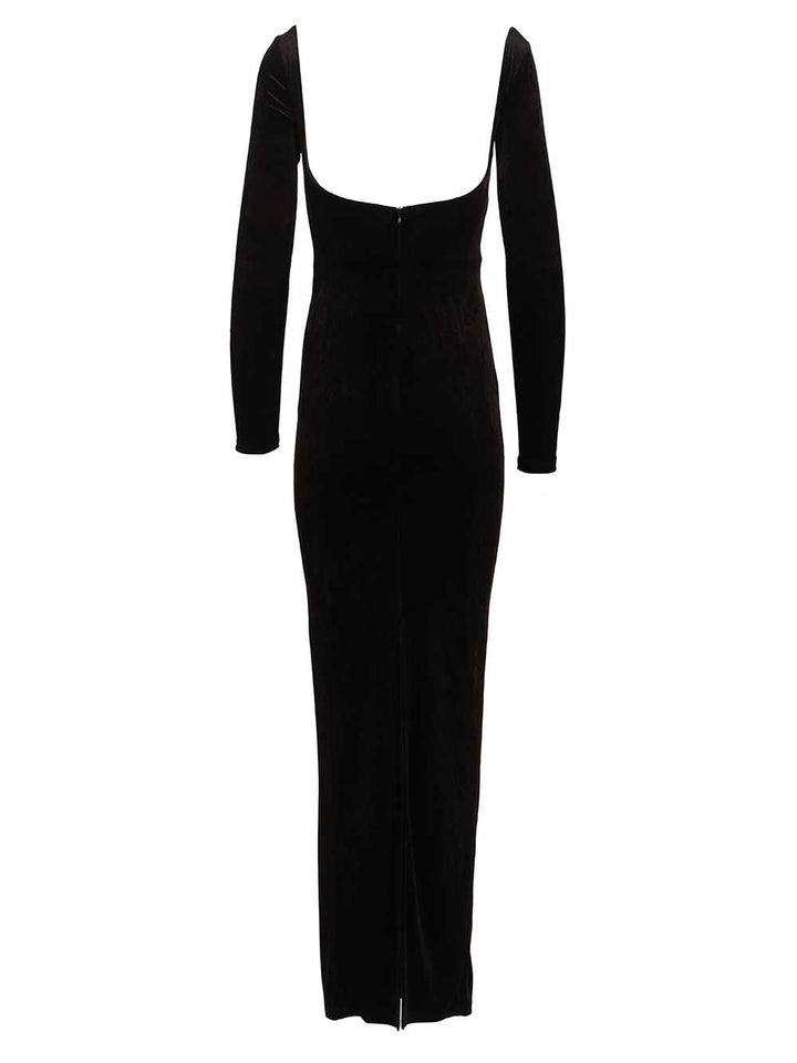 Balenciaga Off-The-Shoulder Maxi Dress Dresses - Black | 089f7ab2e4c23a03fc92d547a133fa4716e756b1