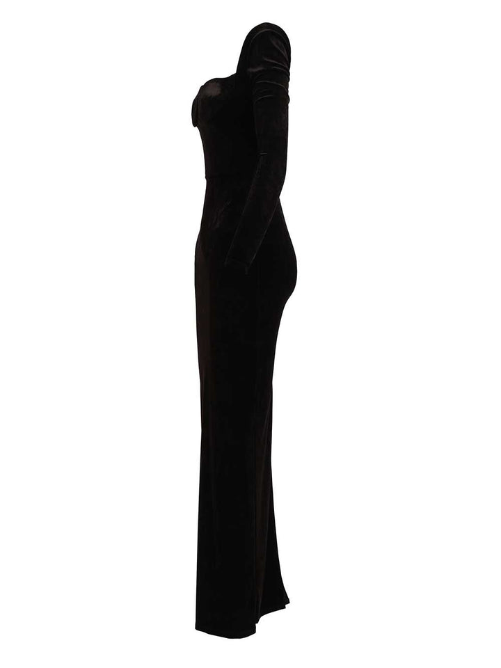 Balenciaga Off-The-Shoulder Maxi Dress Dresses - Black | 4e91a21c419e1db1b502577f5a18aa5d12040a39